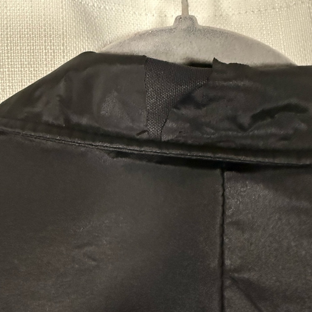 Giacca Black Belted Raincoat Jacket Size XL - Picture 9 of 12